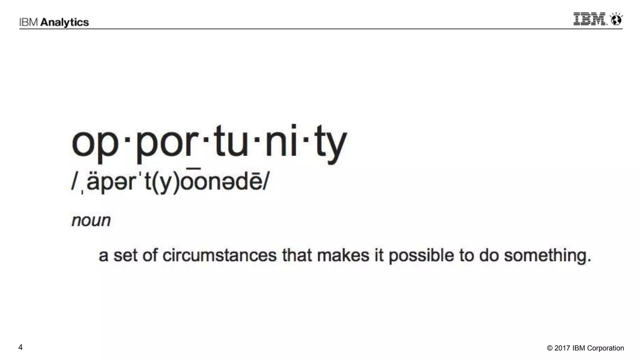 © 2017 IBM Corporation4
 