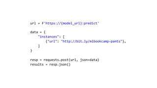url = f'https://{model_url}:predict'
data = {
"instances": [
{"url": "http://bit.ly/mlbookcamp-pants"},
]
}
resp = requests.post(url, json=data)
results = resp.json()
 