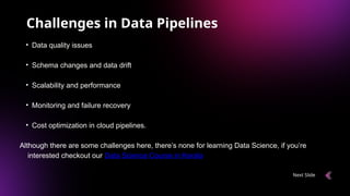 Data Pipelines Presentation covering basics | PPTX