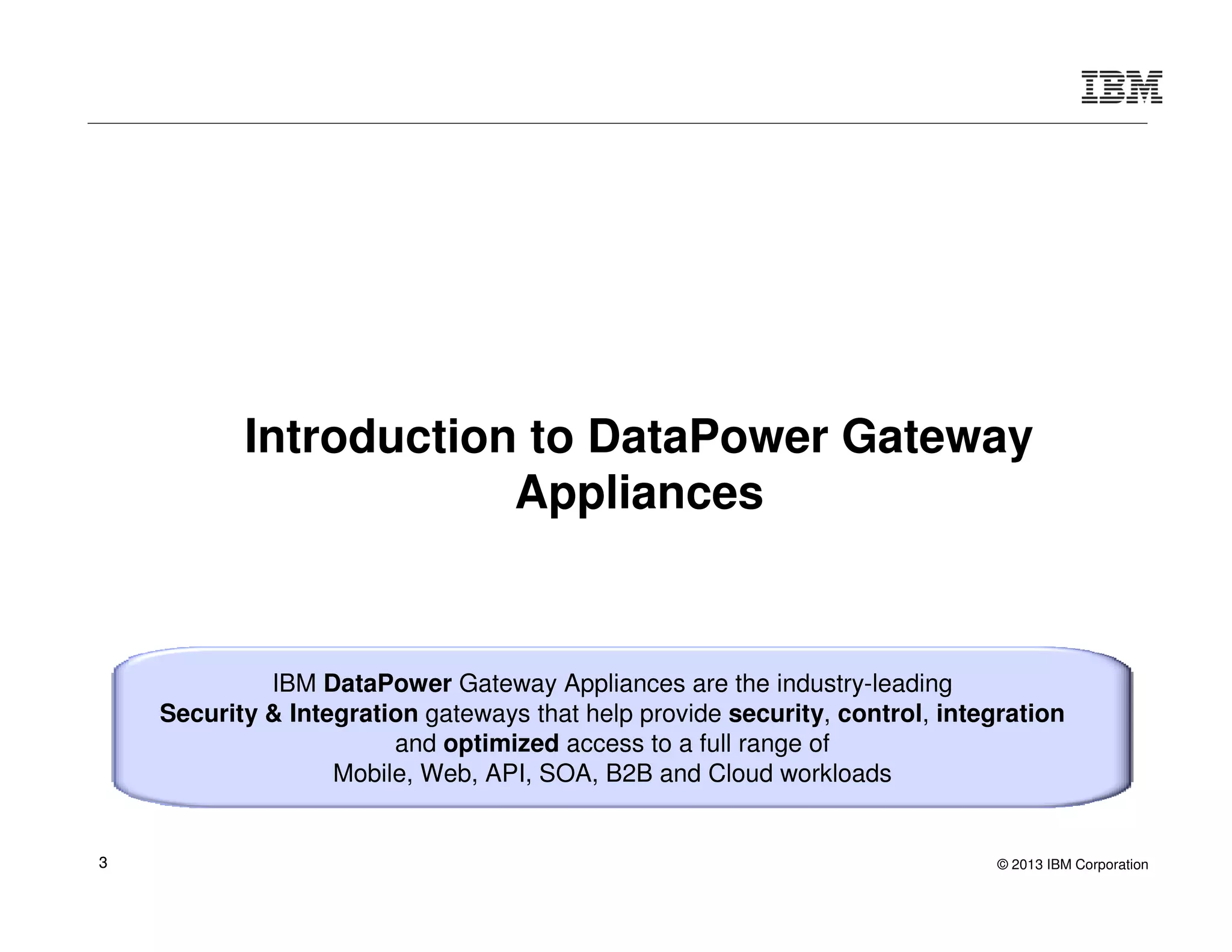 IBM DataPower Gateway - Common Use Cases | PDF | Computing | Technology ...