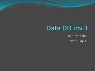 Sahirah Ellis
 Math Lay-2
 