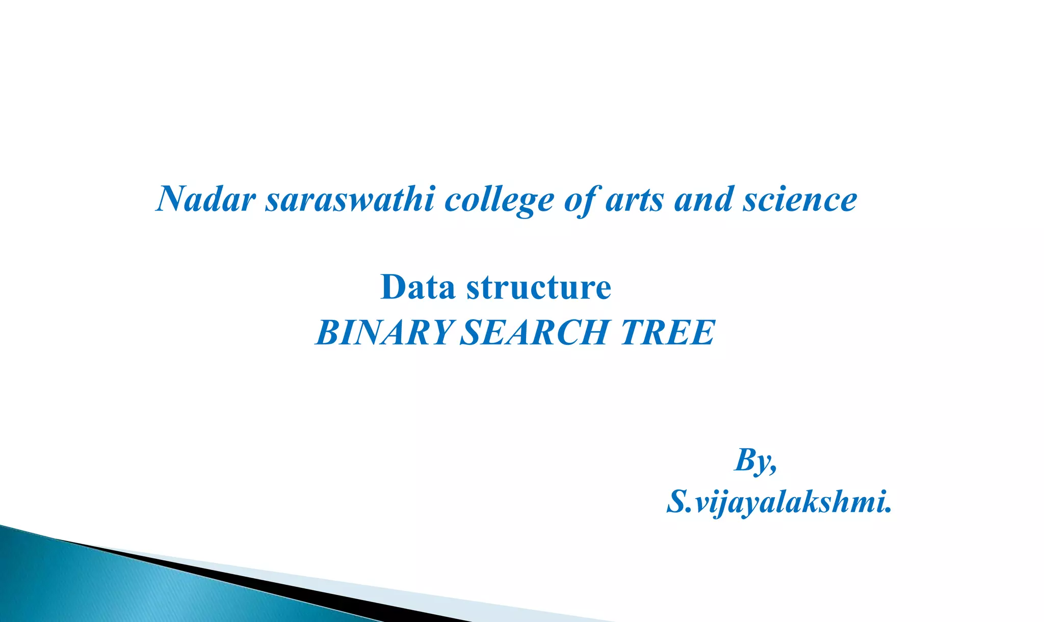 Binary Search Tree | PPT