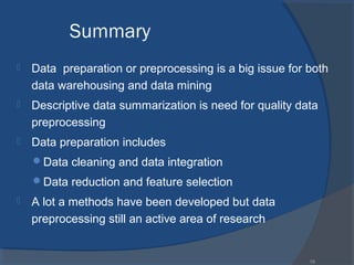 Data preprocessing | PPT