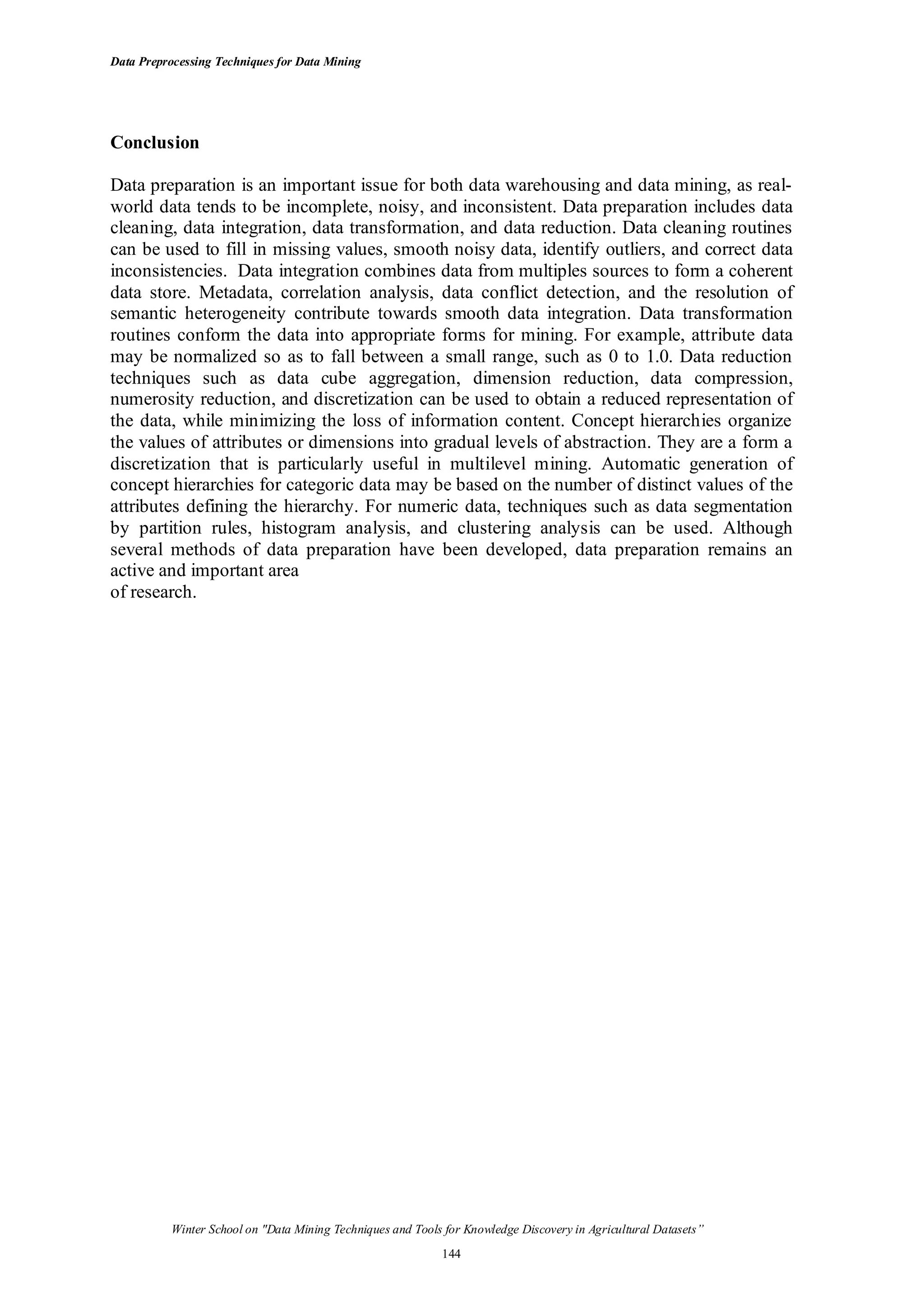 Data preprocessing | PDF