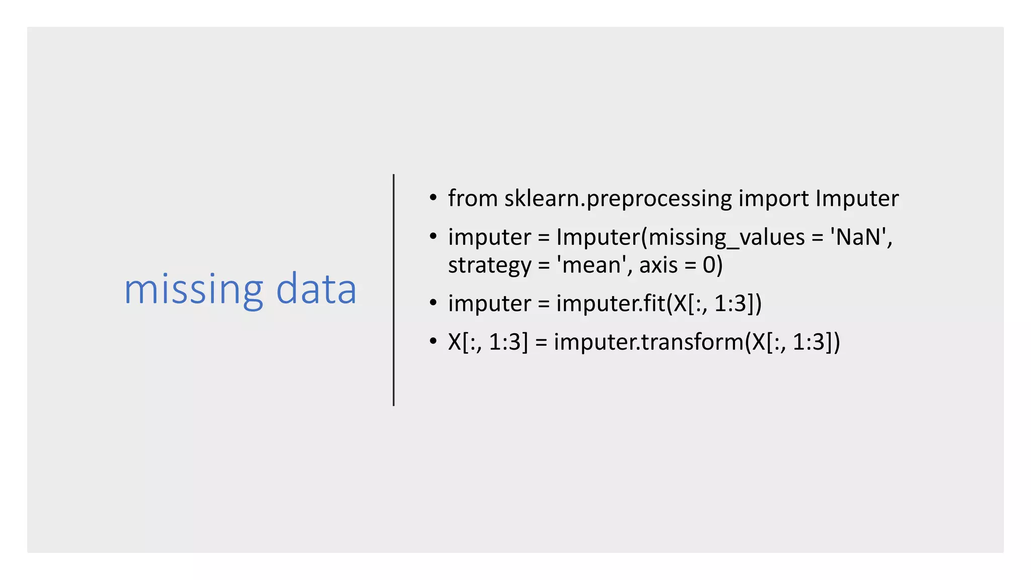 Data preprocessing for Machine Learning with R and Python | PPT