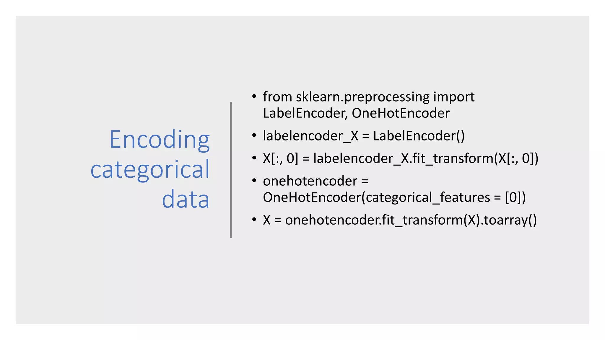 Data preprocessing for Machine Learning with R and Python | PPT