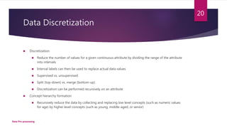 Data preprocessing PPT | PPT