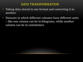 Data preprocessing in Machine Learning