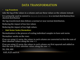 Data preprocessing in Machine Learning