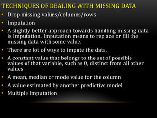 Data preprocessing in Machine Learning