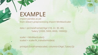 Data preprocessing issues on numeric dataset | PPTX