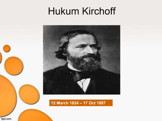 Hukum Kirchoff




12 March 1824 – 17 Oct 1887
 