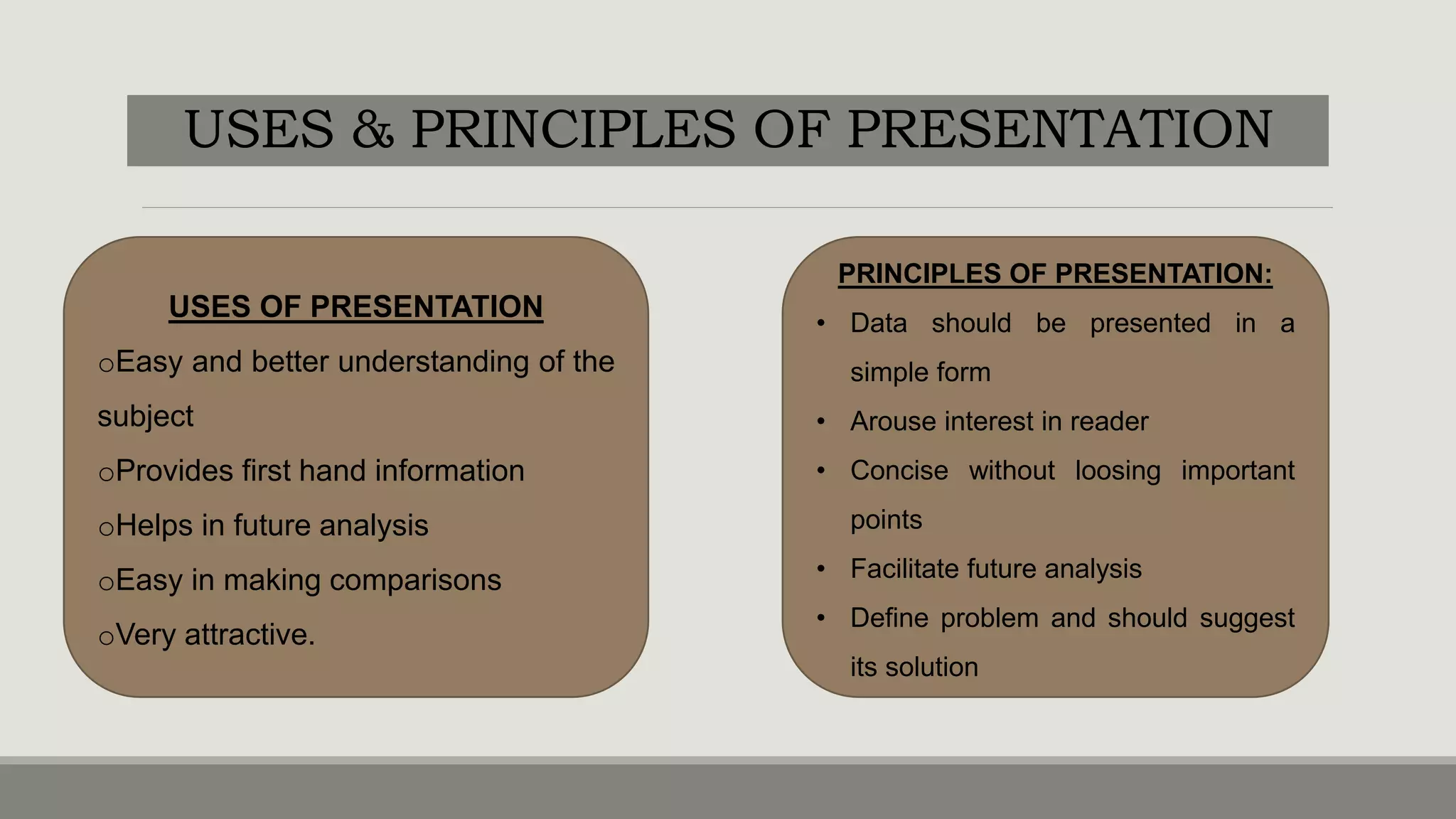PRESENTATION OF STATISTICAL DATA | PPTX | Databases | Computer Software ...