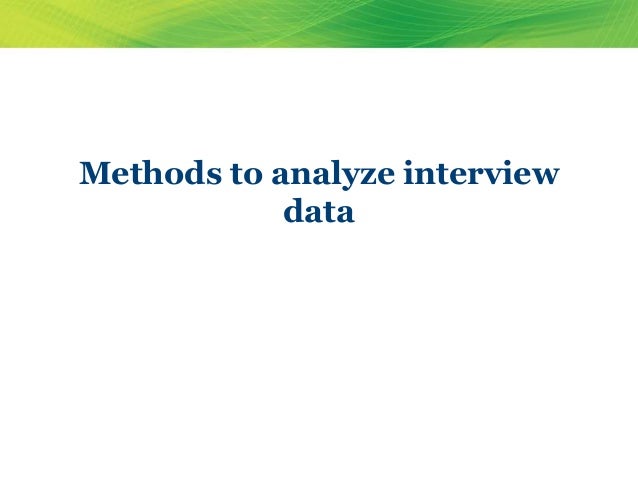 interview case study presentation
