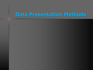 Data Presentation Methods
 