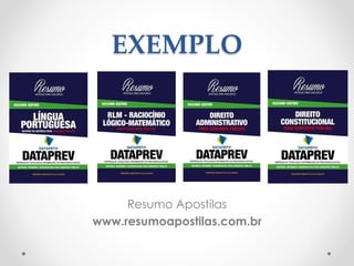 EXEMPLO 
Resumo Apostilas 
www.resumoapostilas.com.br 
 