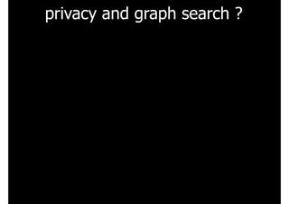 privacy and graph search ?
 