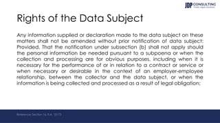 Data Privacy - Rights of the Data Subject | PDF