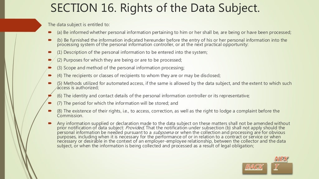 Data privacy act