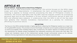 Comprehensive Analysis of the Philippines Data Privacy Act of 2012 ...