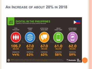 AN INCREASE OF ABOUT 20% IN 2018
 