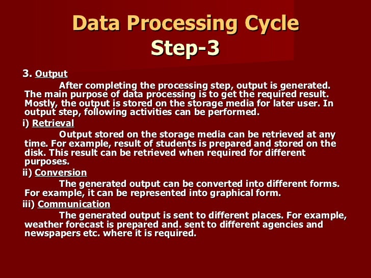 Data Processing
