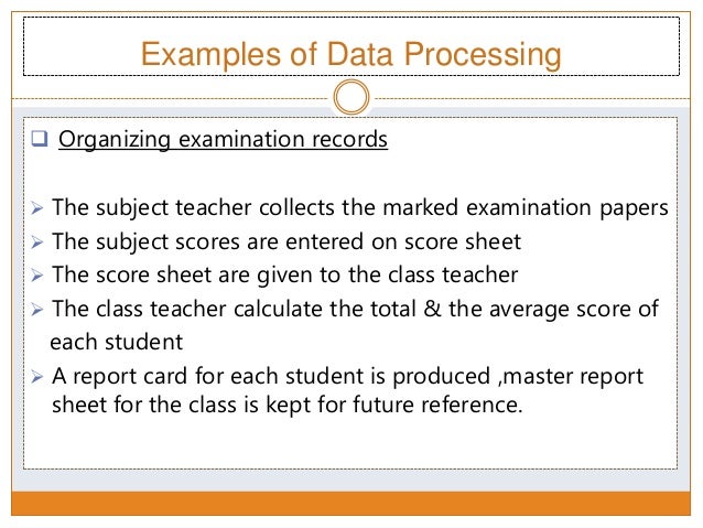 Data processing and analysis final