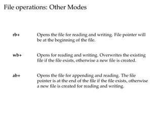 Python - File operations & Data parsing | PDF