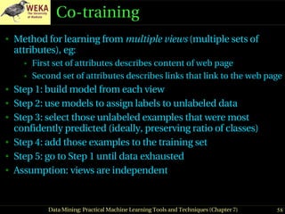 Data Mining Practical Machine Learning Tools and Techniques | PDF