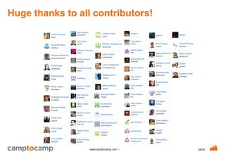28/30www.camptocamp.com /
Huge thanks to all contributors!
 