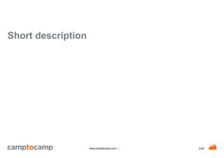 5/30www.camptocamp.com /
Short description
 