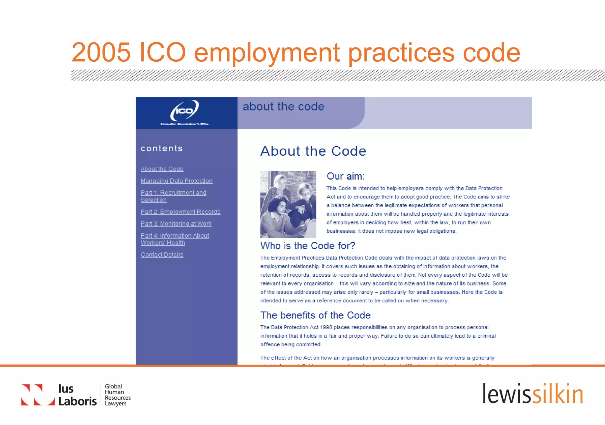 2005 ICO employment practices code
 