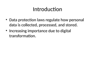 Comprehensive Overview of Global Data Protection Laws and Their Impact ...