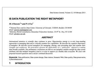 Data publication and Citation for CLIR postdoc seminar