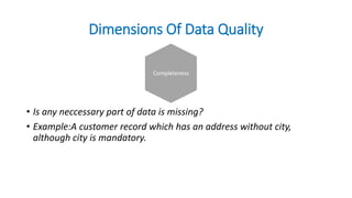 Data Quality & Data Governance