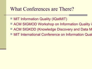 Mit Information Quality Program Data quality and uncertainty visualization | PPT