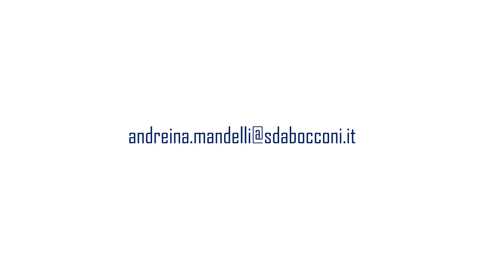 andreina.mandelli@sdabocconi.it
 