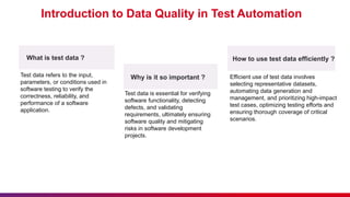 Data Quality in Test Automation Navigating the Path to Reliable Testing ...