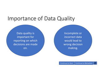 Data Quality & Metadata | PPT