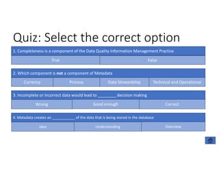 Data Quality & Metadata | PPT