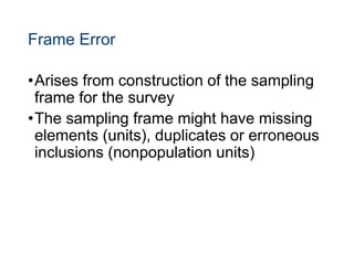 Data quality: total survey error | PPTX