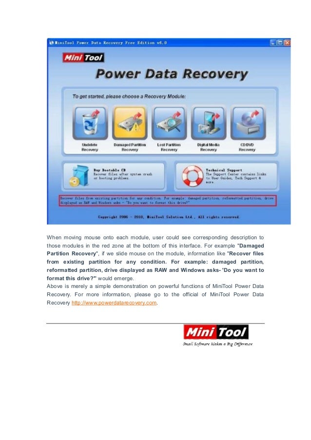 Data recovery tool mini tool power data recovery