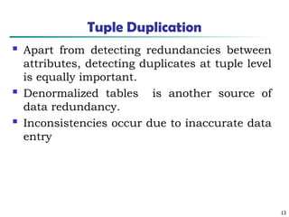Preprocessing - Data Integration Tuple Duplication | PPT