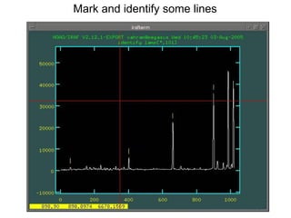Mark and identify some lines
 