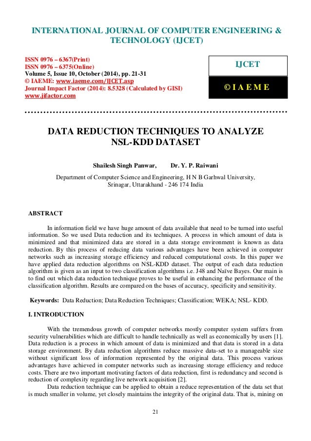 data reduction technique sampling kdd nsl to analyze techniques Data reduction dataset data reduction technique sampling kdd nsl to analyze techniques Data reduction dataset