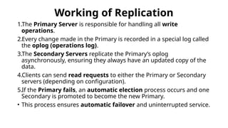 Data replication in MongoDB is the process | PPTX