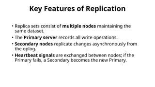 Data replication in MongoDB is the process | PPTX