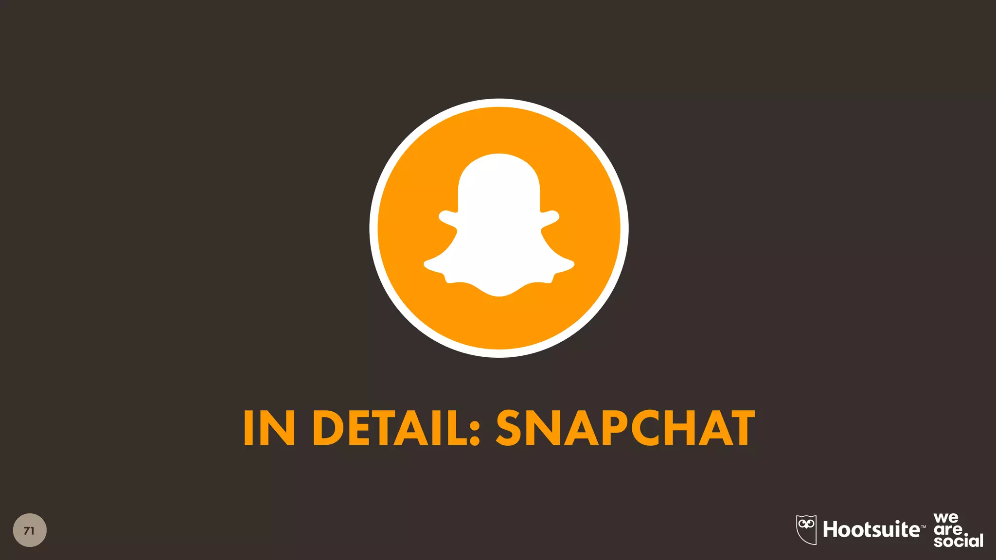 71
IN DETAIL: SNAPCHAT
 