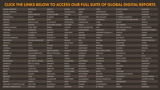 GLOBAL OVERVIEW BOTSWANA DJIBOUTI GUINEA LESOTHO NEPAL ST. KITTS & NEVIS TAJIKISTAN
DIGITAL YEARBOOK BRAZIL DOMINICA GUINEA-BISSAU LIBERIA NETHERLANDS ST. LUCIA TANZANIA
ABKHAZIA BRITISH VIRGIN IS. DOMINICAN REP. GUYANA LIBYA NEW CALEDONIA ST. MARTIN THAILAND
AFGHANISTAN BRUNEI ECUADOR HAITI LIECHTENSTEIN NEW ZEALAND ST. PIERRE & MIQUELON TIMOR-LESTE
ÅLAND IS. BULGARIA EGYPT HONDURAS LITHUANIA NICARAGUA ST. VINCENT & THE GRENADINES TOGO
ALBANIA BURKINA FASO EL SALVADOR HONG KONG LUXEMBOURG NIGER SAMOA TOKELAU
ALGERIA BURUNDI EQUATORIAL GUINEA HUNGARY MACAU NIGERIA SAN MARINO TONGA
AMERICAN SAMOA CABO VERDE ERITREA ICELAND NORTH MACEDONIA NIUE SÃO TOMÉ & PRÍNCIPE TRANSNISTRIA
ANDORRA CAMBODIA ESTONIA INDIA MADAGASCAR NORFOLK IS. SAUDI ARABIA TRINIDAD & TOBAGO
ANGOLA CAMEROON ESWATINI INDONESIA MALAWI NORTHERN MARIANA IS. SENEGAL TUNISIA
ANGUILLA CANADA ETHIOPIA IRAN MALAYSIA NORWAY SERBIA TURKEY
ANTIGUA & BARBUDA CAYMAN IS. FALKLAND IS. IRAQ MALDIVES OMAN SEYCHELLES TURKMENISTAN
ARGENTINA CENTRAL AFRICAN REP. FAROE IS. IRELAND MALI PAKISTAN SIERRA LEONE TURKS & CAICOS IS.
ARMENIA CHAD FIJI ISLE OF MAN MALTA PALAU SINGAPORE TUVALU
ARUBA CHILE FINLAND ISRAEL MARSHALL IS. PALESTINE ST. MAARTEN UGANDA
AUSTRALIA CHINA FRANCE ITALY MARTINIQUE PANAMA SLOVAKIA UKRAINE
AUSTRIA CHRISTMAS IS. FRENCH GUIANA JAMAICA MAURITANIA PAPUA NEW GUINEA SLOVENIA U.A.E.
AZERBAIJAN COCOS (KEELING) IS. FRENCH POLYNESIA JAPAN MAURITIUS PARAGUAY SOLOMON IS. U.K.
BAHAMAS COLOMBIA GABON JERSEY MAYOTTE PERU SOMALIA U.S.A.
BAHRAIN COMOROS GAMBIA JORDAN MEXICO PHILIPPINES SOUTH AFRICA U.S. VIRGIN IS.
BANGLADESH DEM. REP. OF CONGO GEORGIA KAZAKHSTAN MICRONESIA PITCAIRN IS. SOUTH SUDAN URUGUAY
BARBADOS REP. OF CONGO GERMANY KENYA MOLDOVA POLAND SPAIN UZBEKISTAN
BELARUS COOK IS. GHANA KIRIBATI MONACO PORTUGAL SRI LANKA VANUATU
BELGIUM COSTA RICA GIBRALTAR NORTH KOREA MONGOLIA PUERTO RICO SUDAN VATICAN
BELIZE CÔTE D’IVOIRE GREECE SOUTH KOREA MONTENEGRO QATAR SURINAME VENEZUELA
BENIN CROATIA GREENLAND KOSOVO MONTSERRAT RÉUNION SVALBARD & JAN MAYEN VIETNAM
BERMUDA CUBA GRENADA KUWAIT MOROCCO ROMANIA SWAZILAND WALLIS & FUTUNA
BHUTAN CURAÇAO GUADELOUPE KYRGYZSTAN MOZAMBIQUE RUSSIAN FEDERATION SWEDEN WESTERN SAHARA
BOLIVIA CYPRUS GUAM LAOS MYANMAR RWANDA SWITZERLAND YEMEN
BONAIRE, ST. EUSTATIUS & SABA CZECH REP. GUATEMALA LATVIA NAMIBIA ST. BARTHÉLEMY SYRIA ZAMBIA
BOSNIA & HERZEGOVINA DENMARK GUERNSEY LEBANON NAURU ST. HELENA TAIWAN ZIMBABWE
CLICK THE LINKS BELOW TO ACCESS OUR FULL SUITE OF GLOBAL DIGITAL REPORTS
 