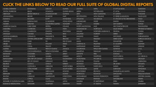 CLICK THE LINKS BELOW TO READ OUR FULL SUITE OF GLOBAL DIGITAL REPORTS
GLOBAL OVERVIEW BOTSWANA DJIBOUTI GUINEA LESOTHO NEPAL ST. KITTS & NEVIS TAJIKISTAN
DIGITAL YEARBOOK BRAZIL DOMINICA GUINEA-BISSAU LIBERIA NETHERLANDS ST. LUCIA TANZANIA
ABKHAZIA BRITISH VIRGIN IS. DOMINICAN REP. GUYANA LIBYA NEW CALEDONIA ST. MARTIN THAILAND
AFGHANISTAN BRUNEI ECUADOR HAITI LIECHTENSTEIN NEW ZEALAND ST. PIERRE & MIQUELON TIMOR-LESTE
ÅLAND IS. BULGARIA EGYPT HONDURAS LITHUANIA NICARAGUA ST. VINCENT & THE GRENADINES TOGO
ALBANIA BURKINA FASO EL SALVADOR HONG KONG LUXEMBOURG NIGER SAMOA TOKELAU
ALGERIA BURUNDI EQUATORIAL GUINEA HUNGARY MACAU NIGERIA SAN MARINO TONGA
AMERICAN SAMOA CABO VERDE ERITREA ICELAND NORTH MACEDONIA NIUE SÃO TOMÉ & PRÍNCIPE TRANSNISTRIA
ANDORRA CAMBODIA ESTONIA INDIA MADAGASCAR NORFOLK IS. SAUDI ARABIA TRINIDAD & TOBAGO
ANGOLA CAMEROON ESWATINI INDONESIA MALAWI NORTHERN MARIANA IS. SENEGAL TUNISIA
ANGUILLA CANADA ETHIOPIA IRAN MALAYSIA NORWAY SERBIA TURKEY
ANTIGUA & BARBUDA CAYMAN IS. FALKLAND IS. IRAQ MALDIVES OMAN SEYCHELLES TURKMENISTAN
ARGENTINA CENTRAL AFRICAN REP. FAROE IS. IRELAND MALI PAKISTAN SIERRA LEONE TURKS & CAICOS IS.
ARMENIA CHAD FIJI ISLE OF MAN MALTA PALAU SINGAPORE TUVALU
ARUBA CHILE FINLAND ISRAEL MARSHALL IS. PALESTINE ST. MAARTEN UGANDA
AUSTRALIA CHINA FRANCE ITALY MARTINIQUE PANAMA SLOVAKIA UKRAINE
AUSTRIA CHRISTMAS IS. FRENCH GUIANA JAMAICA MAURITANIA PAPUA NEW GUINEA SLOVENIA U.A.E.
AZERBAIJAN COCOS (KEELING) IS. FRENCH POLYNESIA JAPAN MAURITIUS PARAGUAY SOLOMON IS. U.K.
BAHAMAS COLOMBIA GABON JERSEY MAYOTTE PERU SOMALIA U.S.A.
BAHRAIN COMOROS GAMBIA JORDAN MEXICO PHILIPPINES SOUTH AFRICA U.S. VIRGIN IS.
BANGLADESH DEM. REP. OF CONGO GEORGIA KAZAKHSTAN MICRONESIA PITCAIRN IS. SOUTH SUDAN URUGUAY
BARBADOS REP. OF CONGO GERMANY KENYA MOLDOVA POLAND SPAIN UZBEKISTAN
BELARUS COOK IS. GHANA KIRIBATI MONACO PORTUGAL SRI LANKA VANUATU
BELGIUM COSTA RICA GIBRALTAR NORTH KOREA MONGOLIA PUERTO RICO SUDAN VATICAN
BELIZE CÔTE D’IVOIRE GREECE SOUTH KOREA MONTENEGRO QATAR SURINAME VENEZUELA
BENIN CROATIA GREENLAND KOSOVO MONTSERRAT RÉUNION SVALBARD & JAN MAYEN VIETNAM
BERMUDA CUBA GRENADA KUWAIT MOROCCO ROMANIA SWAZILAND WALLIS & FUTUNA
BHUTAN CURAÇAO GUADELOUPE KYRGYZSTAN MOZAMBIQUE RUSSIAN FEDERATION SWEDEN WESTERN SAHARA
BOLIVIA CYPRUS GUAM LAOS MYANMAR RWANDA SWITZERLAND YEMEN
BONAIRE, ST. EUSTATIUS & SABA CZECHIA GUATEMALA LATVIA NAMIBIA ST. BARTHÉLEMY SYRIA ZAMBIA
BOSNIA & HERZEGOVINA DENMARK GUERNSEY LEBANON NAURU ST. HELENA TAIWAN ZIMBABWE
 
